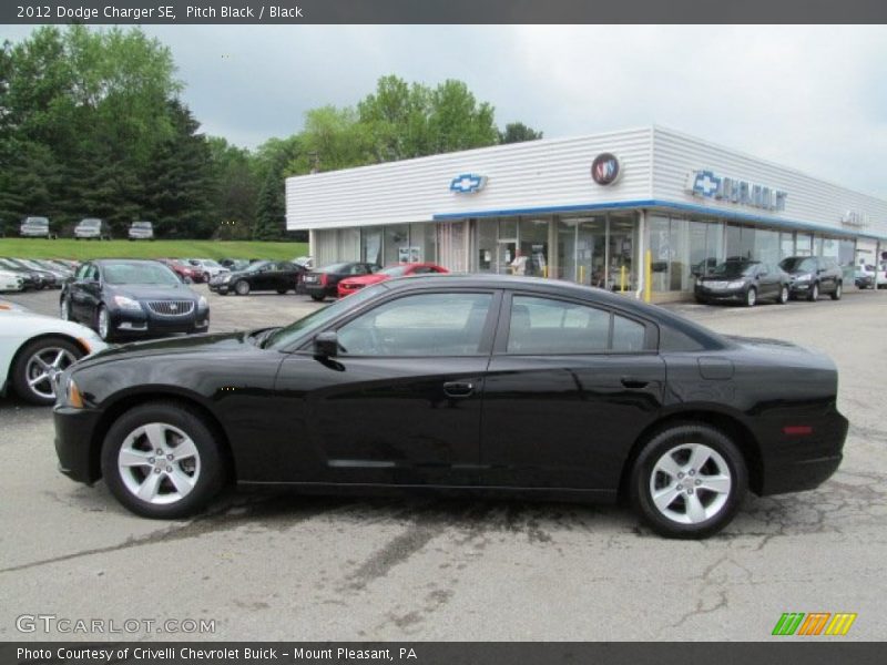 Pitch Black / Black 2012 Dodge Charger SE
