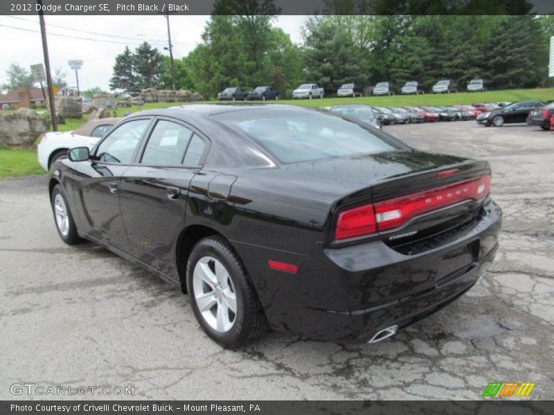 Pitch Black / Black 2012 Dodge Charger SE