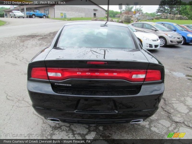 Pitch Black / Black 2012 Dodge Charger SE