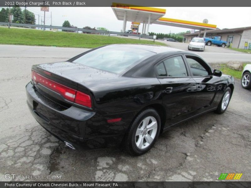 Pitch Black / Black 2012 Dodge Charger SE