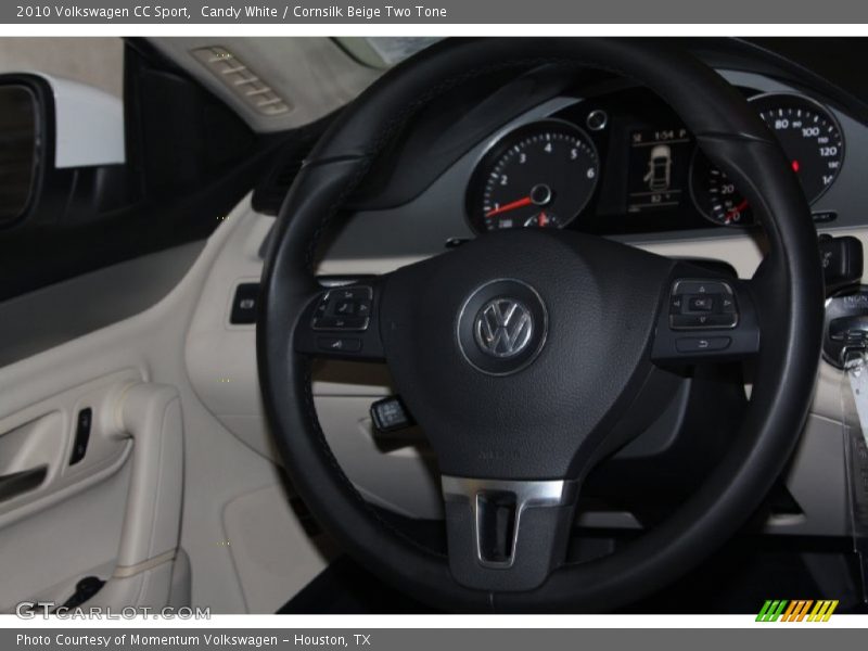 Candy White / Cornsilk Beige Two Tone 2010 Volkswagen CC Sport