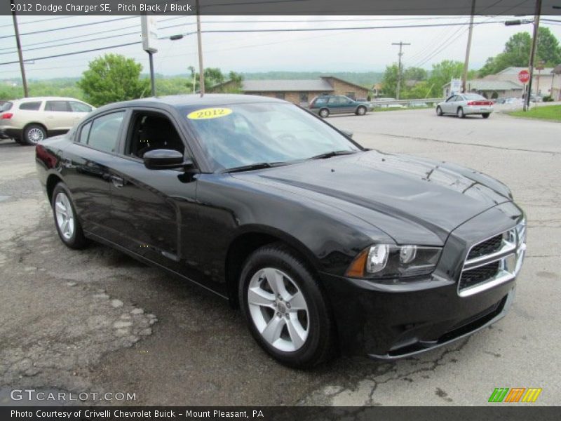 Pitch Black / Black 2012 Dodge Charger SE