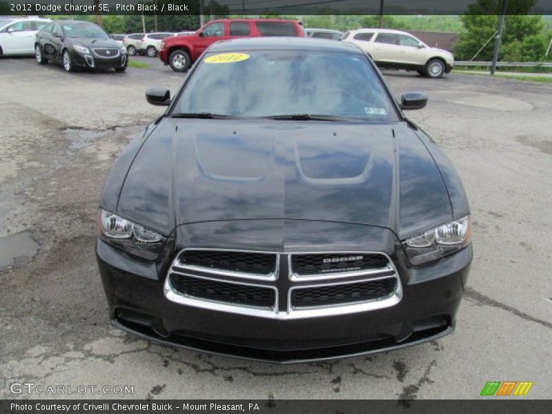 Pitch Black / Black 2012 Dodge Charger SE