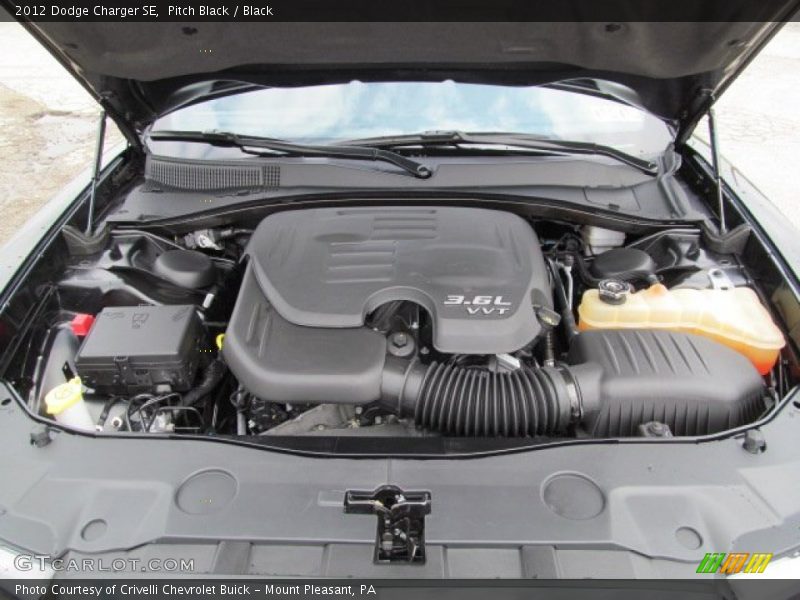 Pitch Black / Black 2012 Dodge Charger SE