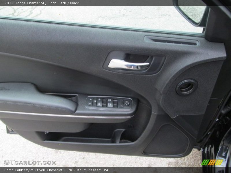 Pitch Black / Black 2012 Dodge Charger SE