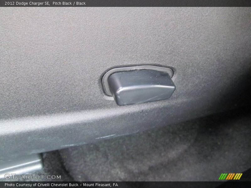 Pitch Black / Black 2012 Dodge Charger SE