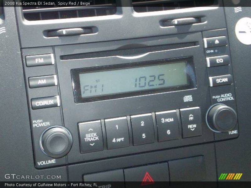 Spicy Red / Beige 2008 Kia Spectra EX Sedan