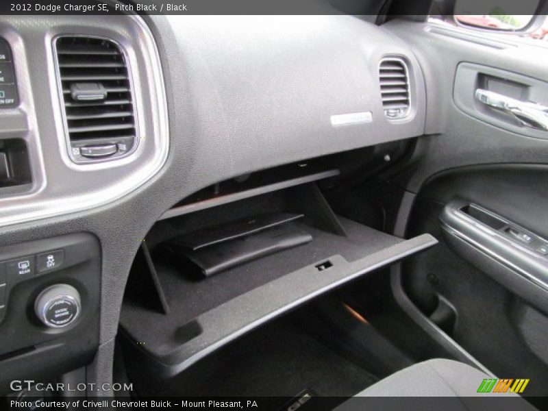 Pitch Black / Black 2012 Dodge Charger SE
