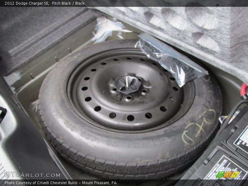Pitch Black / Black 2012 Dodge Charger SE