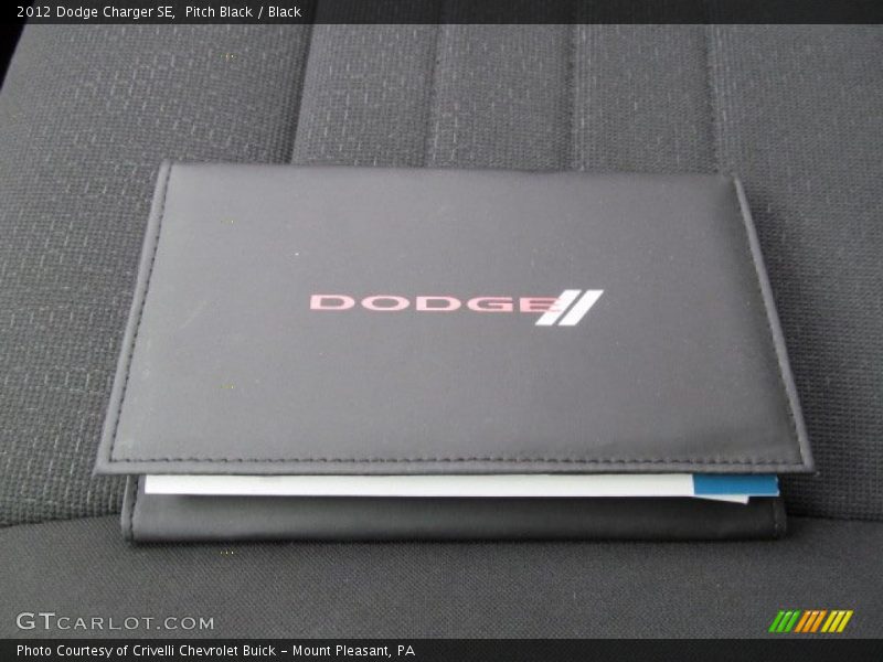Pitch Black / Black 2012 Dodge Charger SE