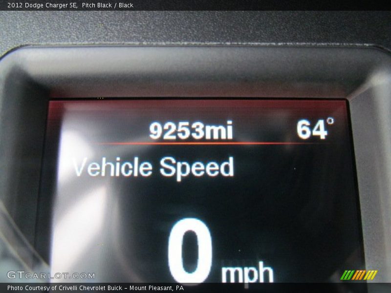 Pitch Black / Black 2012 Dodge Charger SE