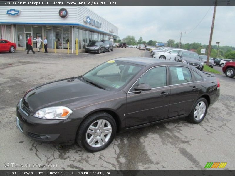 Mocha Bronze Metallic / Neutral Beige 2008 Chevrolet Impala LT