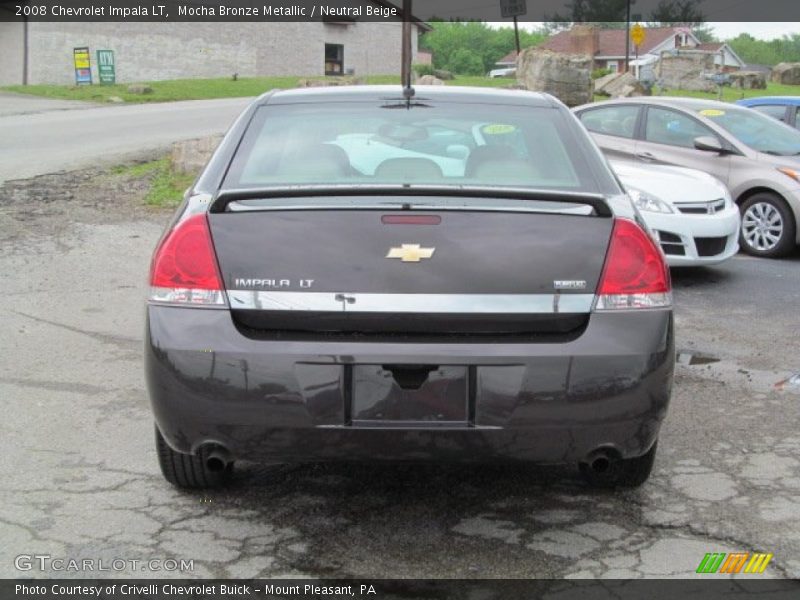 Mocha Bronze Metallic / Neutral Beige 2008 Chevrolet Impala LT