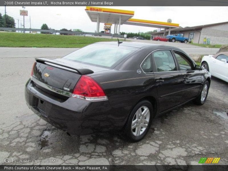 Mocha Bronze Metallic / Neutral Beige 2008 Chevrolet Impala LT
