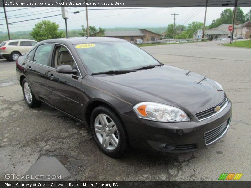 Mocha Bronze Metallic / Neutral Beige 2008 Chevrolet Impala LT