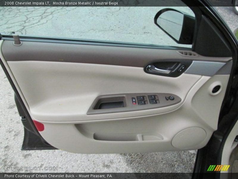 Mocha Bronze Metallic / Neutral Beige 2008 Chevrolet Impala LT