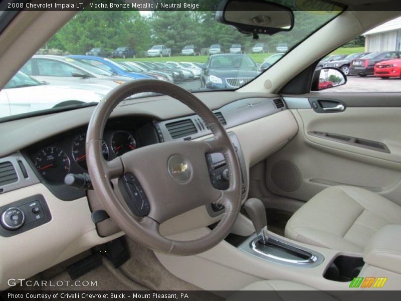 Mocha Bronze Metallic / Neutral Beige 2008 Chevrolet Impala LT