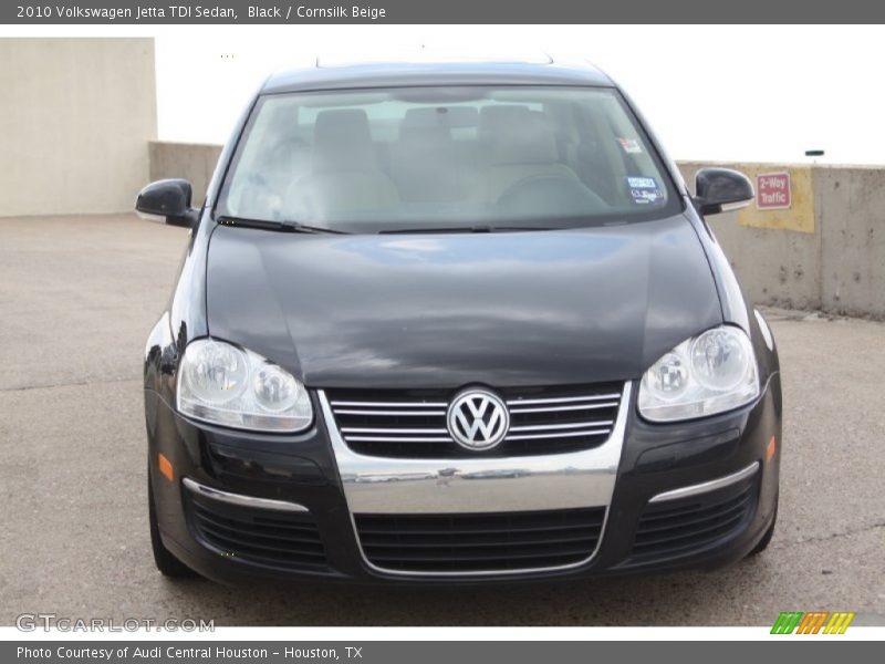 Black / Cornsilk Beige 2010 Volkswagen Jetta TDI Sedan