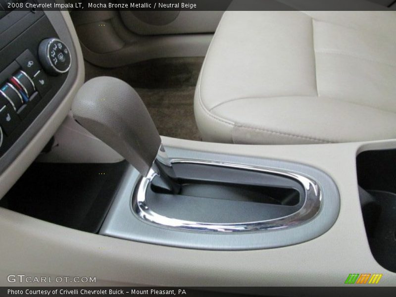 Mocha Bronze Metallic / Neutral Beige 2008 Chevrolet Impala LT