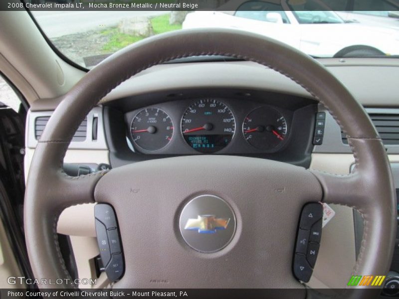Mocha Bronze Metallic / Neutral Beige 2008 Chevrolet Impala LT