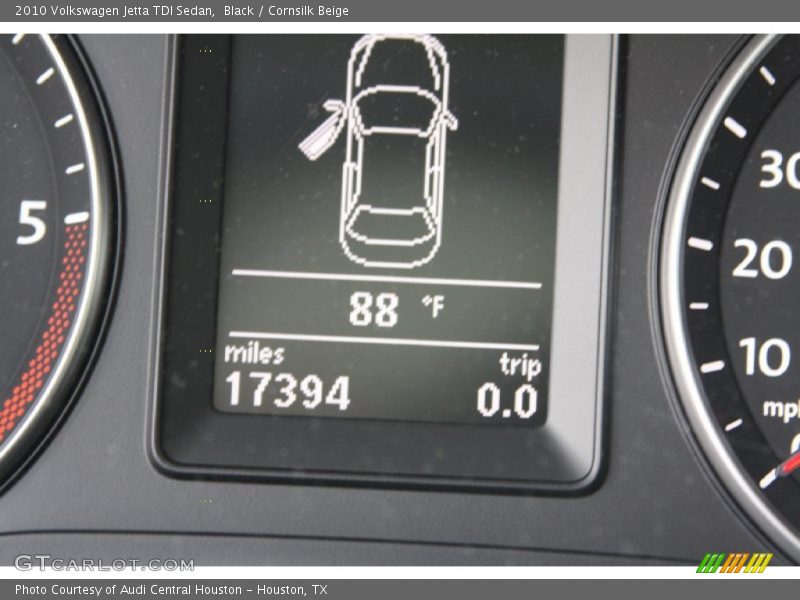 Black / Cornsilk Beige 2010 Volkswagen Jetta TDI Sedan