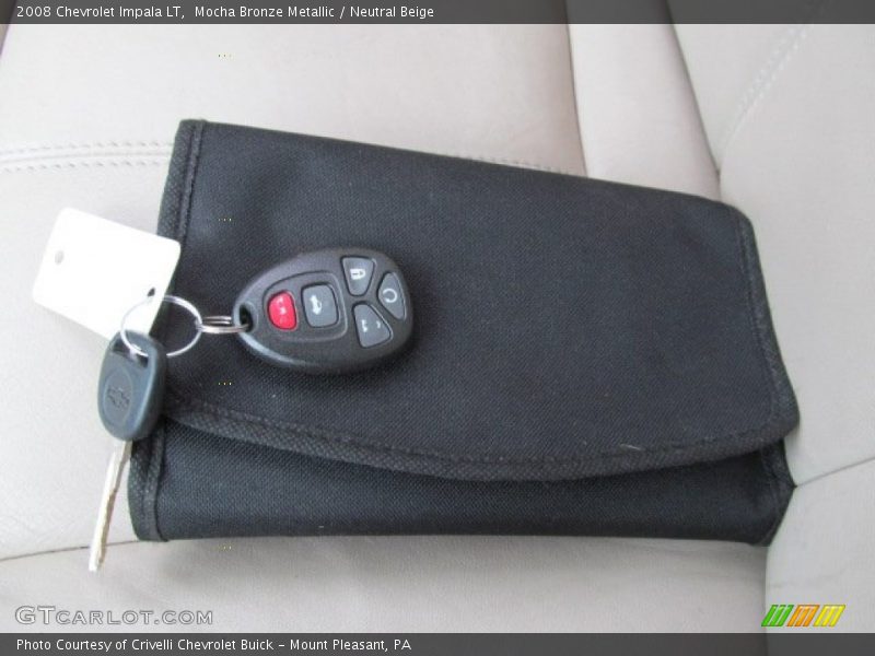 Mocha Bronze Metallic / Neutral Beige 2008 Chevrolet Impala LT