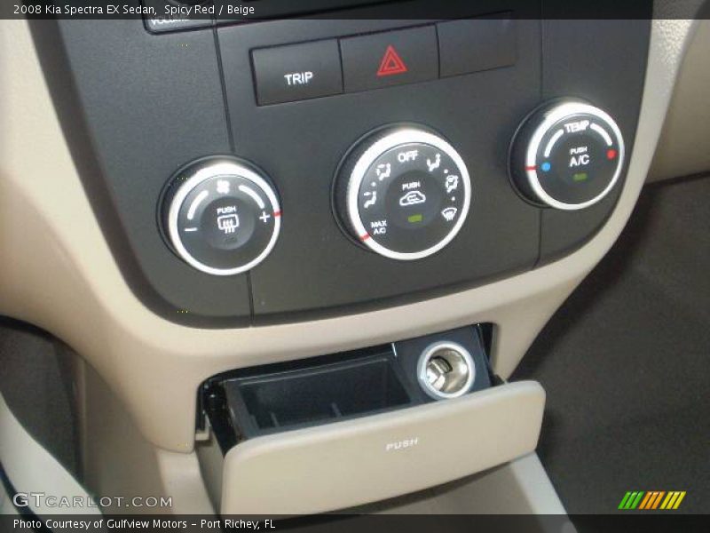 Spicy Red / Beige 2008 Kia Spectra EX Sedan