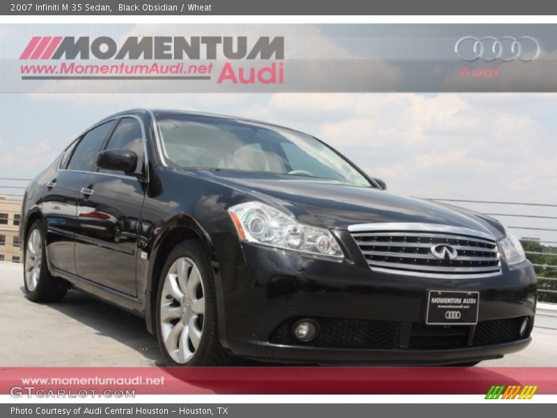 Black Obsidian / Wheat 2007 Infiniti M 35 Sedan