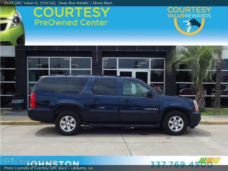 Deep Blue Metallic / Ebony Black 2007 GMC Yukon XL 1500 SLE