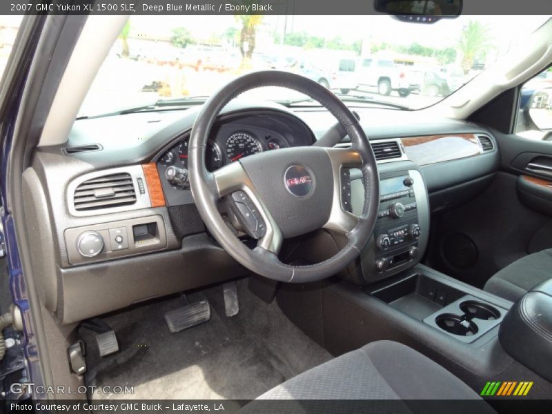 Deep Blue Metallic / Ebony Black 2007 GMC Yukon XL 1500 SLE