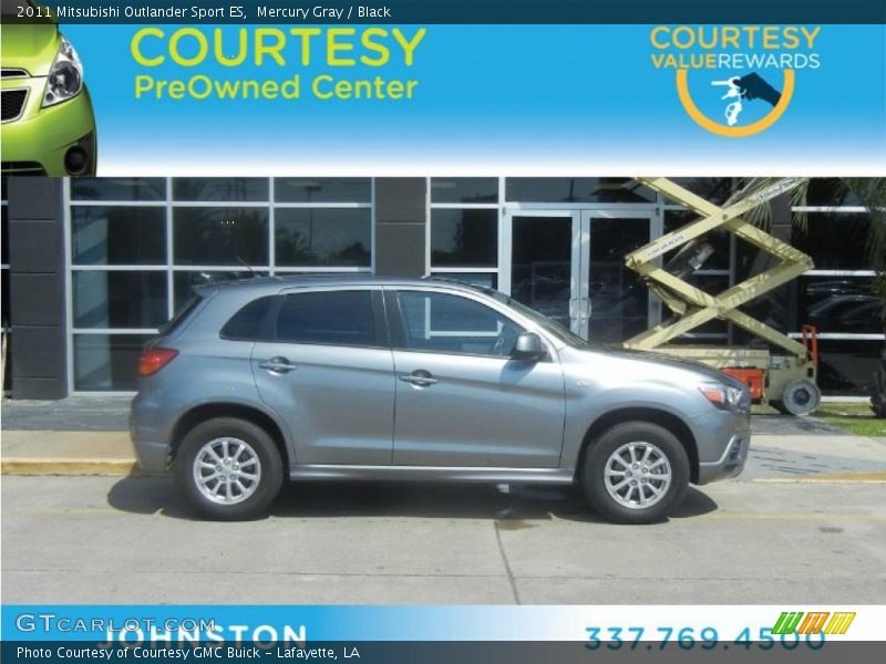 Mercury Gray / Black 2011 Mitsubishi Outlander Sport ES