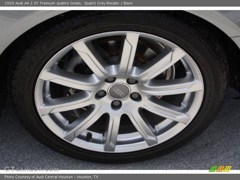 Quartz Grey Metallic / Black 2009 Audi A4 2.0T Premium quattro Sedan