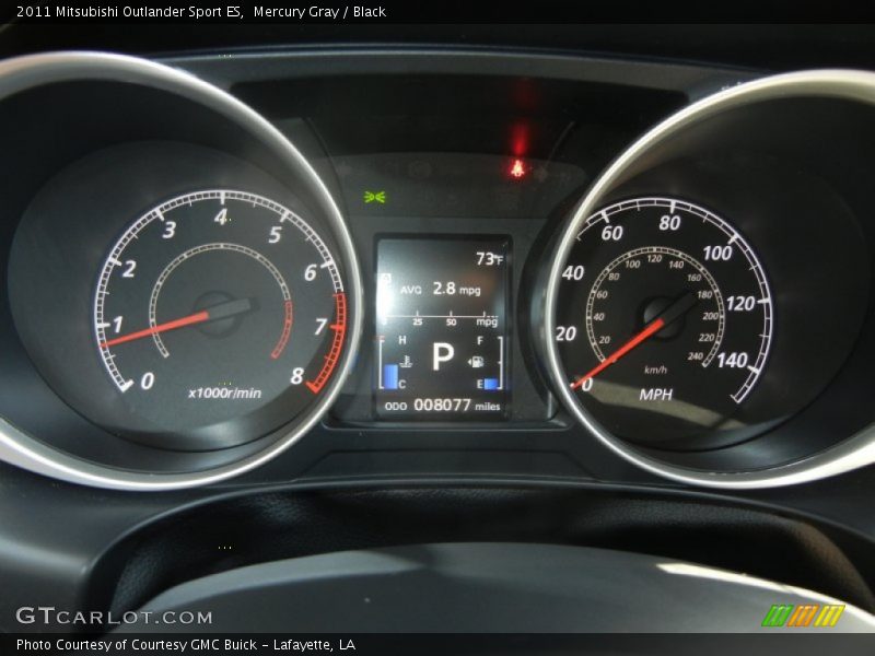 Mercury Gray / Black 2011 Mitsubishi Outlander Sport ES