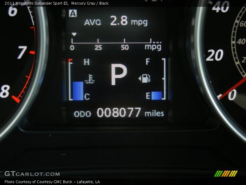 Mercury Gray / Black 2011 Mitsubishi Outlander Sport ES