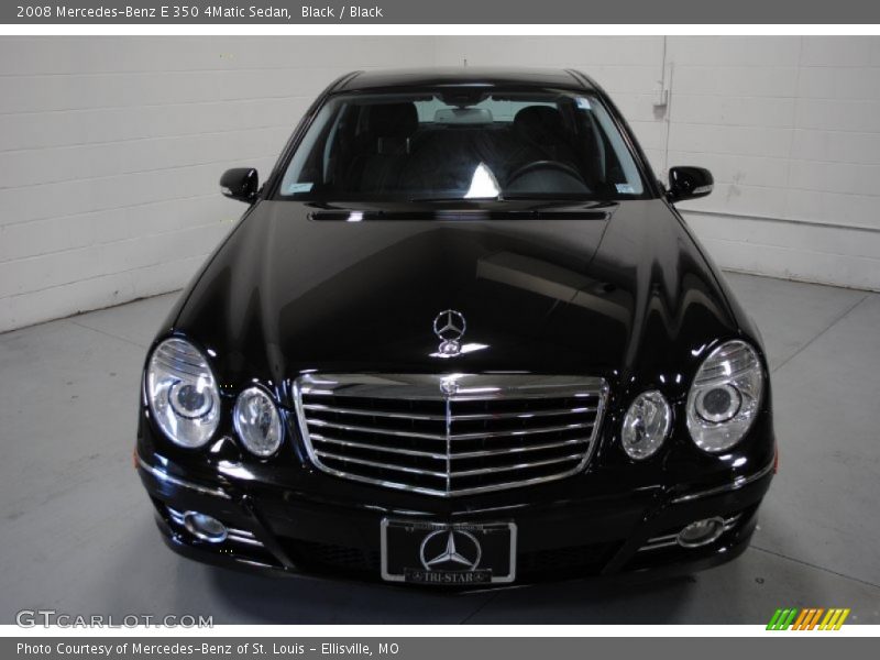 Black / Black 2008 Mercedes-Benz E 350 4Matic Sedan