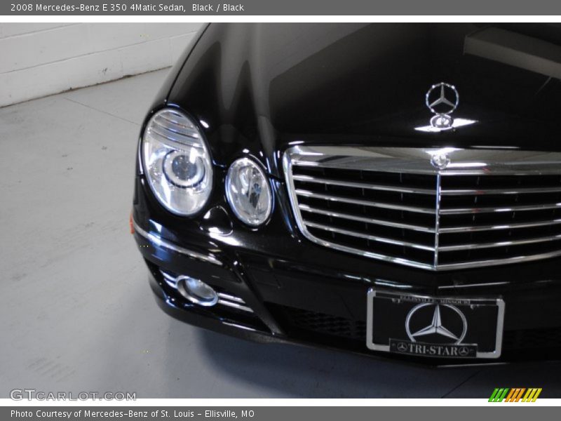 Black / Black 2008 Mercedes-Benz E 350 4Matic Sedan