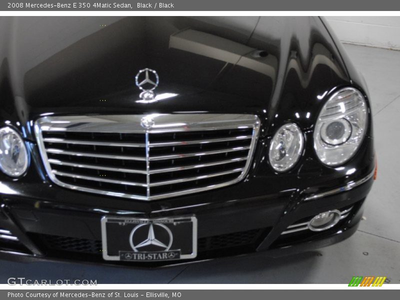 Black / Black 2008 Mercedes-Benz E 350 4Matic Sedan