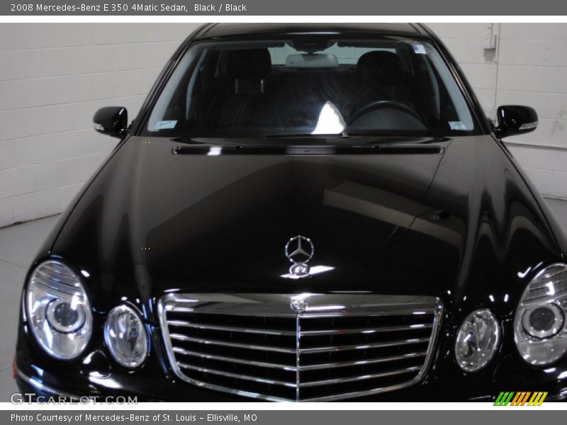 Black / Black 2008 Mercedes-Benz E 350 4Matic Sedan