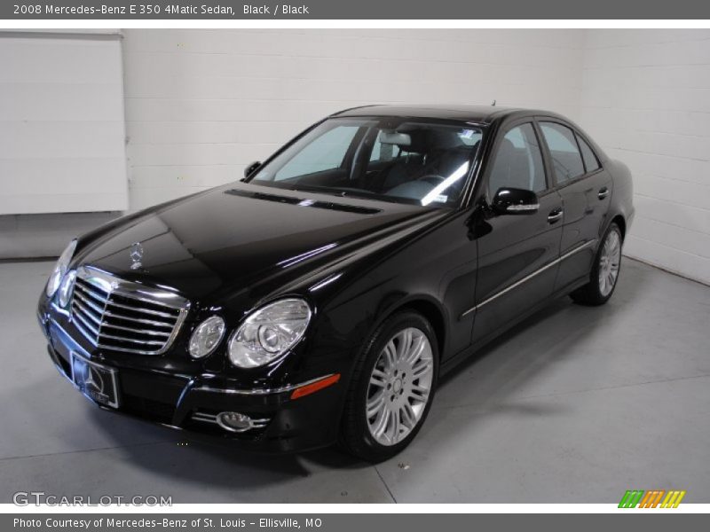 Black / Black 2008 Mercedes-Benz E 350 4Matic Sedan