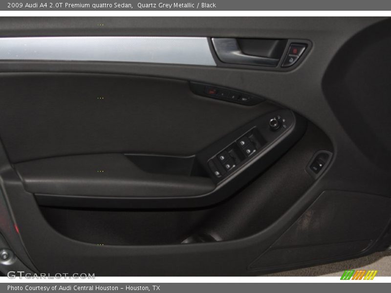 Quartz Grey Metallic / Black 2009 Audi A4 2.0T Premium quattro Sedan