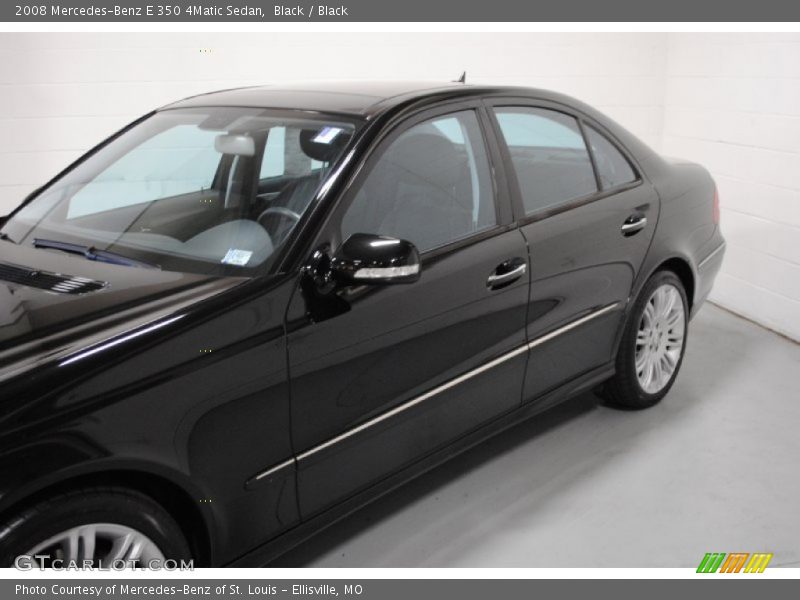 Black / Black 2008 Mercedes-Benz E 350 4Matic Sedan