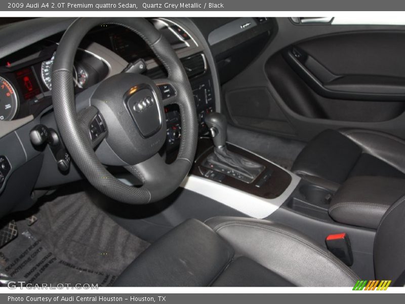 Quartz Grey Metallic / Black 2009 Audi A4 2.0T Premium quattro Sedan