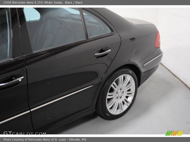 Black / Black 2008 Mercedes-Benz E 350 4Matic Sedan