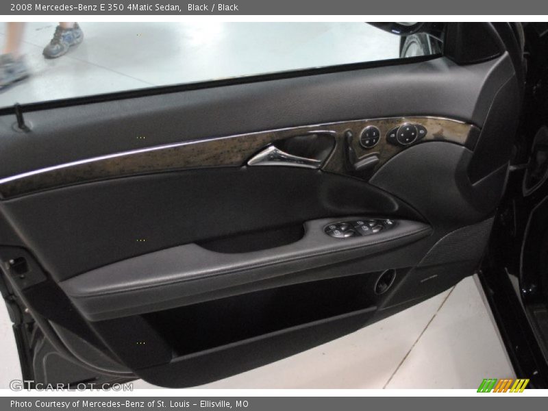 Black / Black 2008 Mercedes-Benz E 350 4Matic Sedan
