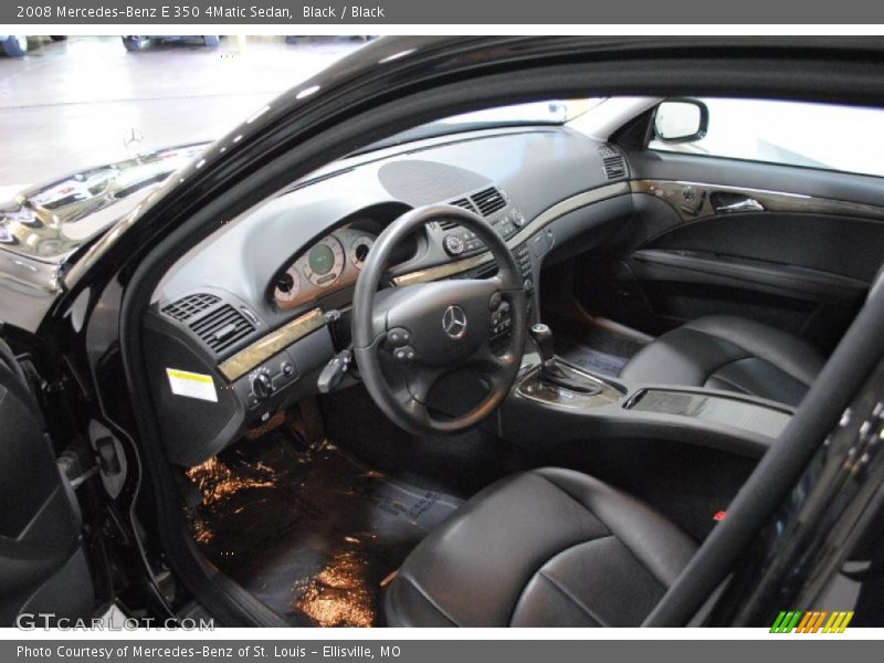 Black / Black 2008 Mercedes-Benz E 350 4Matic Sedan