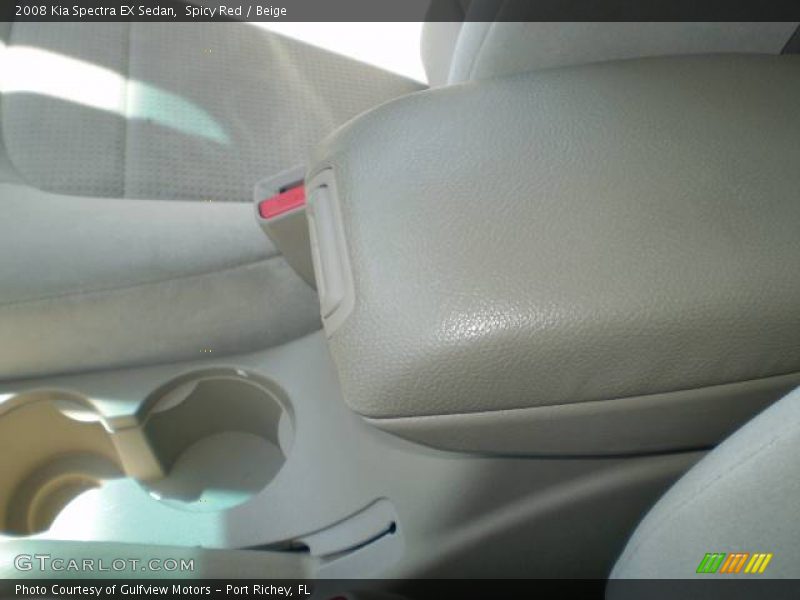Spicy Red / Beige 2008 Kia Spectra EX Sedan