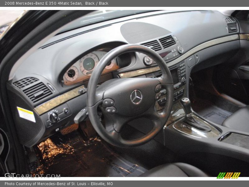 Black / Black 2008 Mercedes-Benz E 350 4Matic Sedan