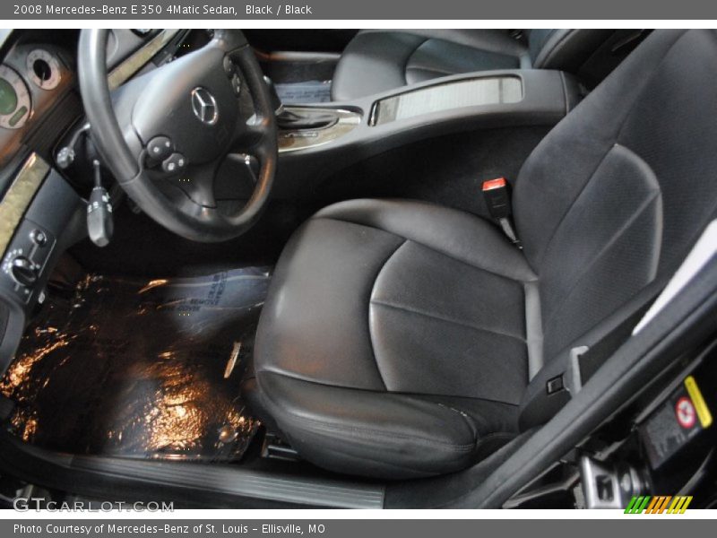 Black / Black 2008 Mercedes-Benz E 350 4Matic Sedan