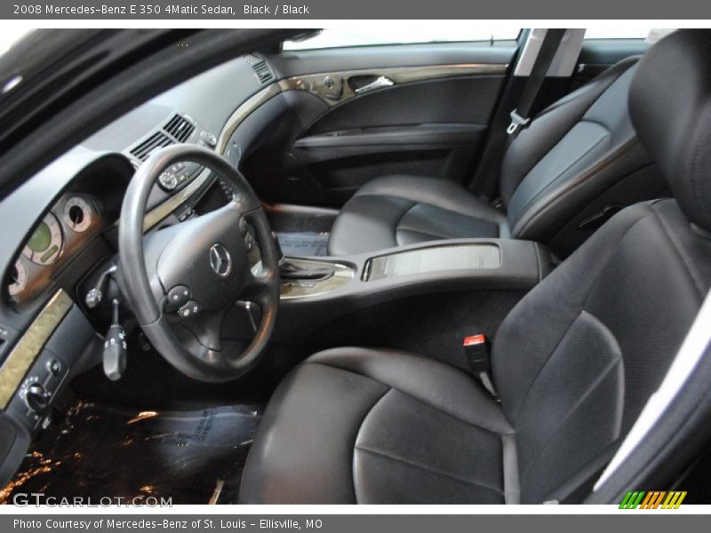 Black / Black 2008 Mercedes-Benz E 350 4Matic Sedan