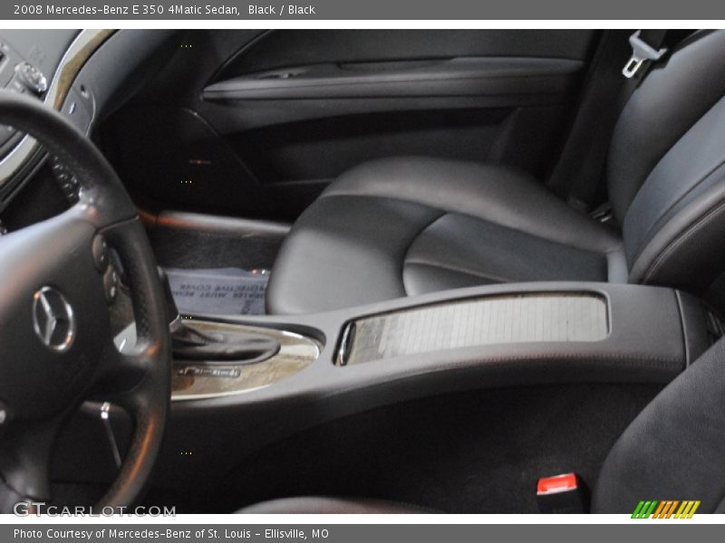 Black / Black 2008 Mercedes-Benz E 350 4Matic Sedan